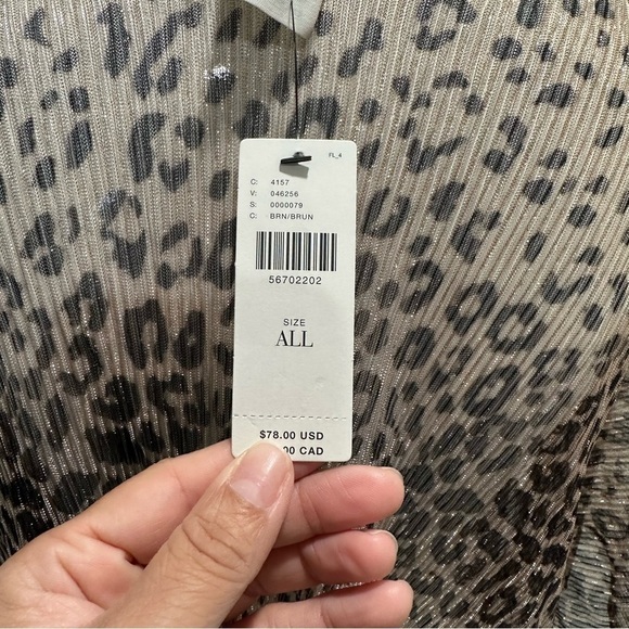 Anthropologie Akemi + Kin Jessie Leopard Kimono One Size - Picture 10 of 13